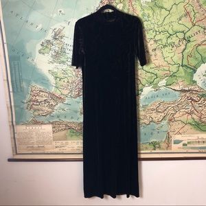 Vintage Carole Little Velvet Maxi Dress